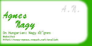 agnes nagy business card